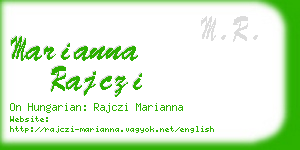 marianna rajczi business card